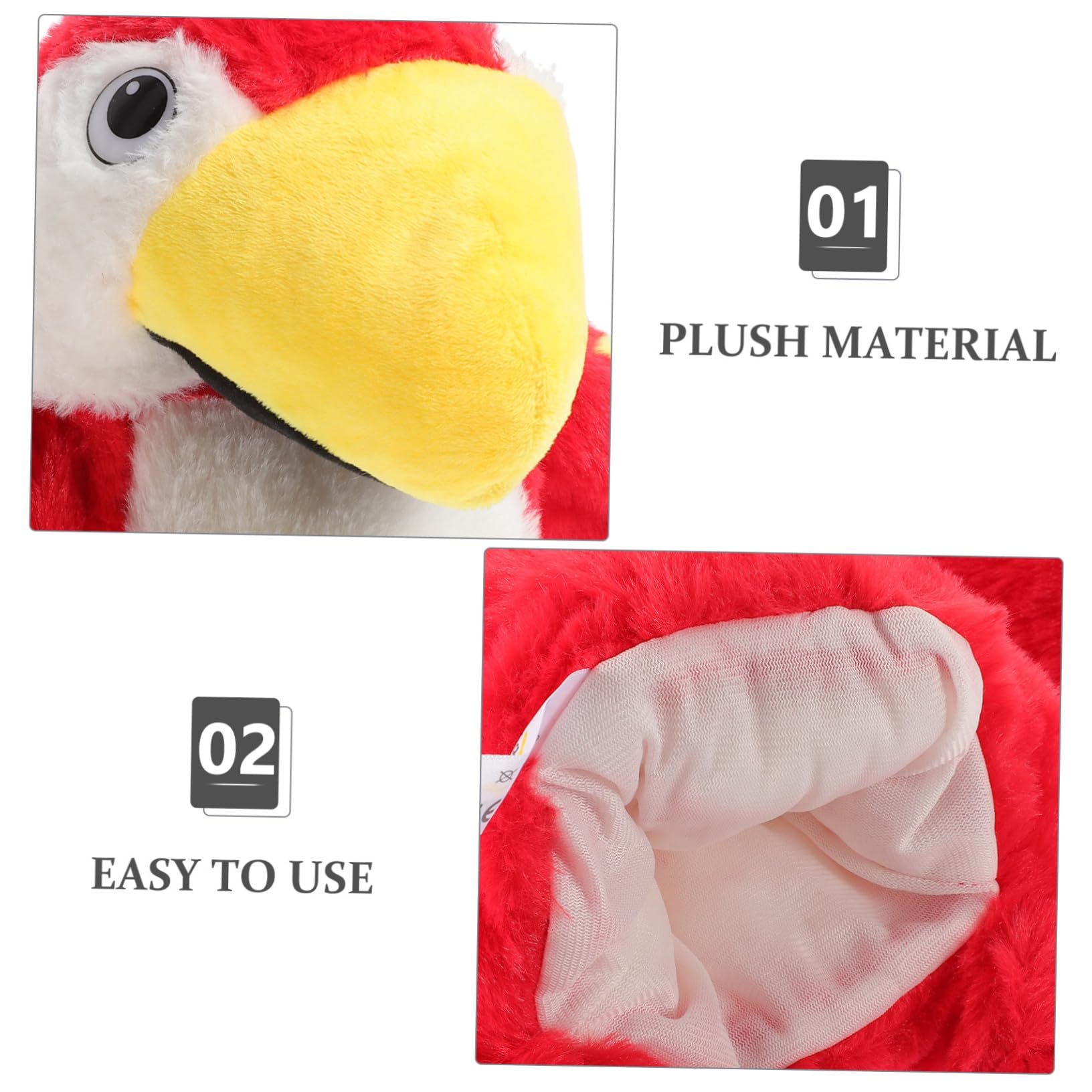 Marionetas De Mano De Pájaro para Contar Cuentos Juguete Interactivo De Educación Temprana Marionetas De Mano De Peluche para Actividades Familiares y Creativos