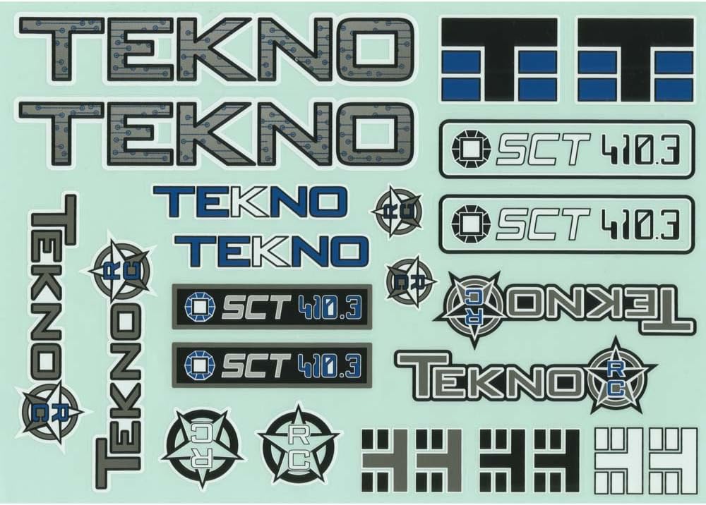 TEKNO R/C TKR5548 Decal Sheet SCT410.3