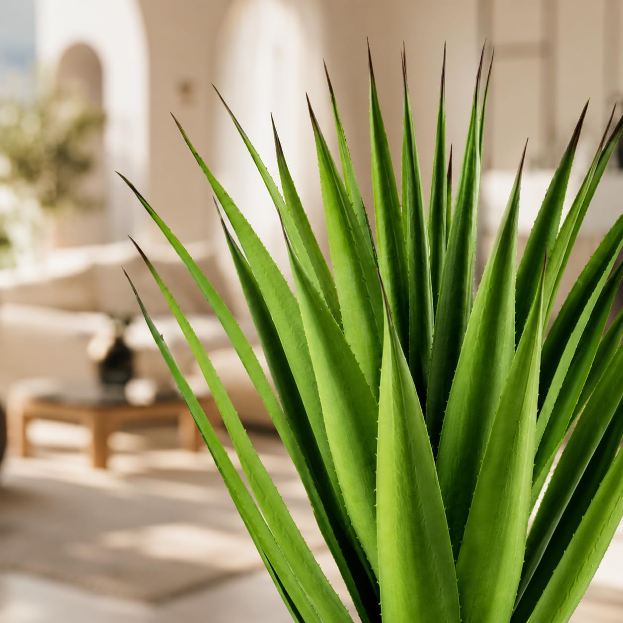 PASCH® Agave (75cm) - Kunstpflanzen groß | Künstliche Pflanzen wie echt | Kunstpalme | Künstliche Pflanzen groß | Künstliche Palmen | Artificial Plants | Große Kunstpflanzen im Topf | Fake Plant