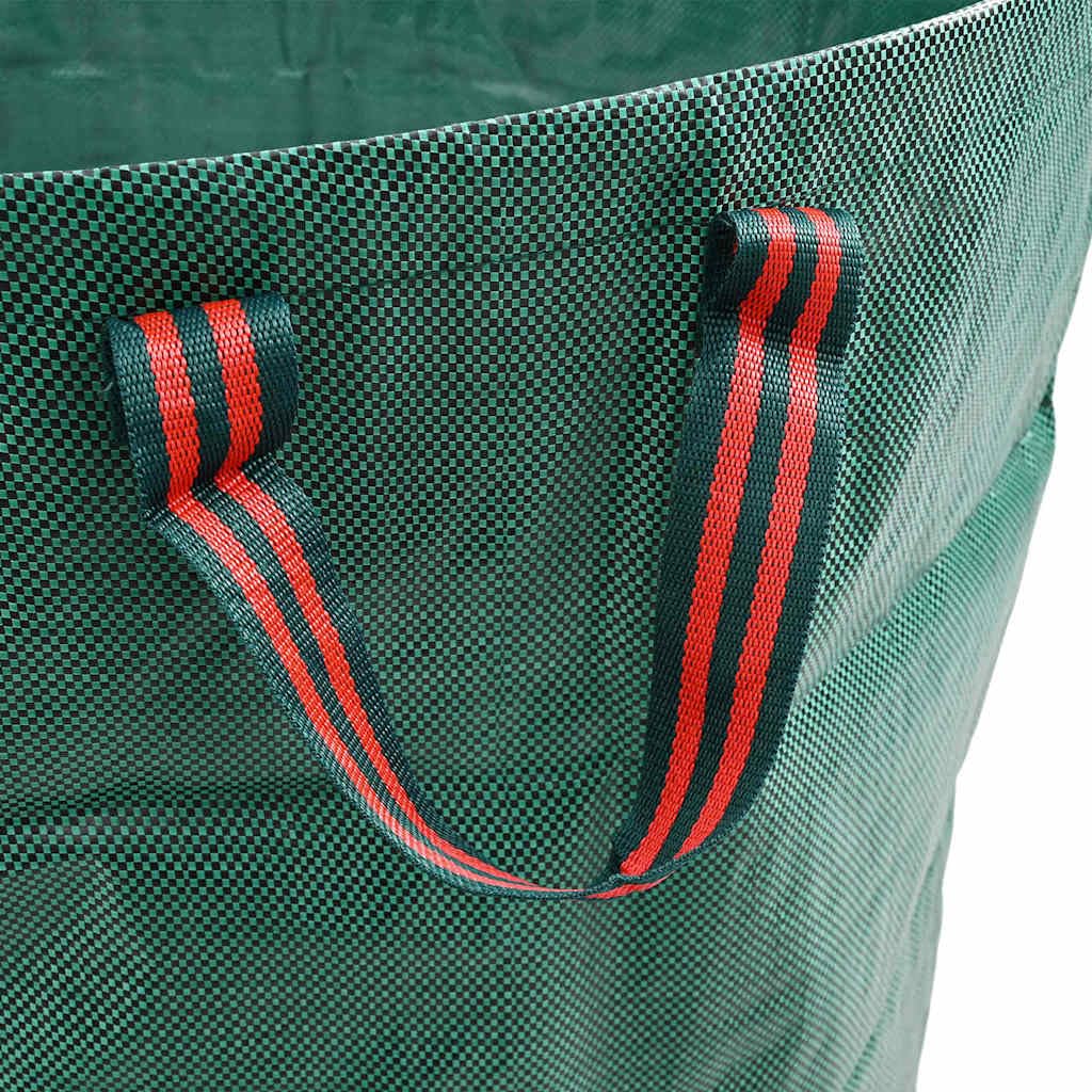 Bolsas de basura de jardín (4 unidades, 79 x 79 x 99,5 cm, polipropileno, plegables, resistentes a desgarros, con asas, para jardín, cubo de basura, cubo de compost y uso en exteriores)