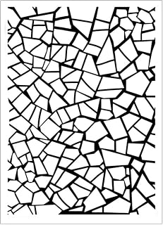 Arbuya Craked Glass Texture 3D Plastic Embossing Folders for Card Making or Journaling DIY Template Photo Album Paper Handmade Scrapbooking Craft Decoration Mold 5"x7"