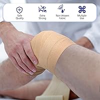 Vista 77 de Treela Paquete de 48 vendajes autoadhesivos a granel, 2 pulgadas x 5 yardas, vendaje cohesivo autoadherente, cinta elástica atlética, cinta