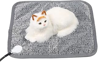 Electric Dog Cat Heating Pad Indoor - Dogs Cat Pet Heating Pad High/Low Temp Control Animal Warming Mat Heated Bed 110V US Plug(Size:17.72x17.72in)