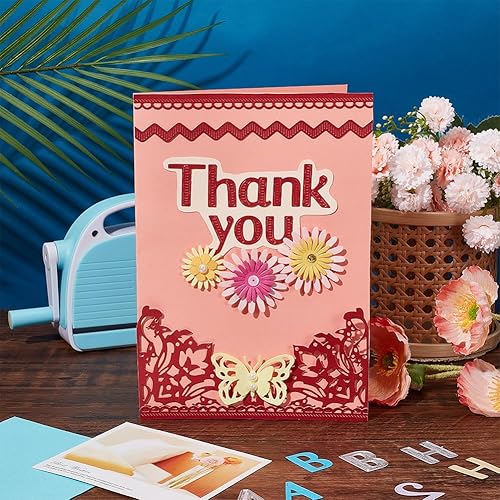 Miniatura 82 de INFUNLY Troqueles de corte de palabras de Feliz Navidad para árbol de Navidad, troqueles de metal para hacer tarjetas, copos de nieve, campanas