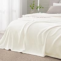 Vista 152 de BEDELITE Fleece Blanket White Throw Blanket for Couch & Bed, Luxury Plush Cozy Fuzzy Blanket 50" x 60", Super Soft Warm Lightweight Throw Blanket