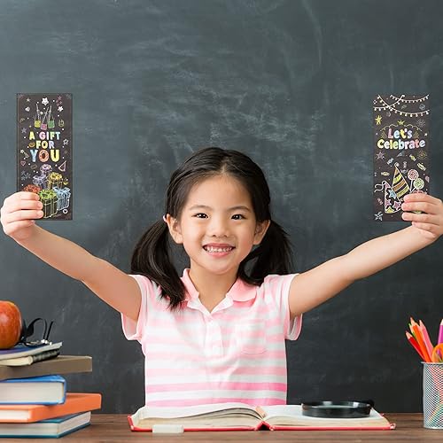 Miniatura 5 de Kisston 150 sobres de dinero de feliz cumpleaños para dinero en efectivo, sobres de moneda de 2.88 x 6.5 pulgadas, fundas para tarjetas de