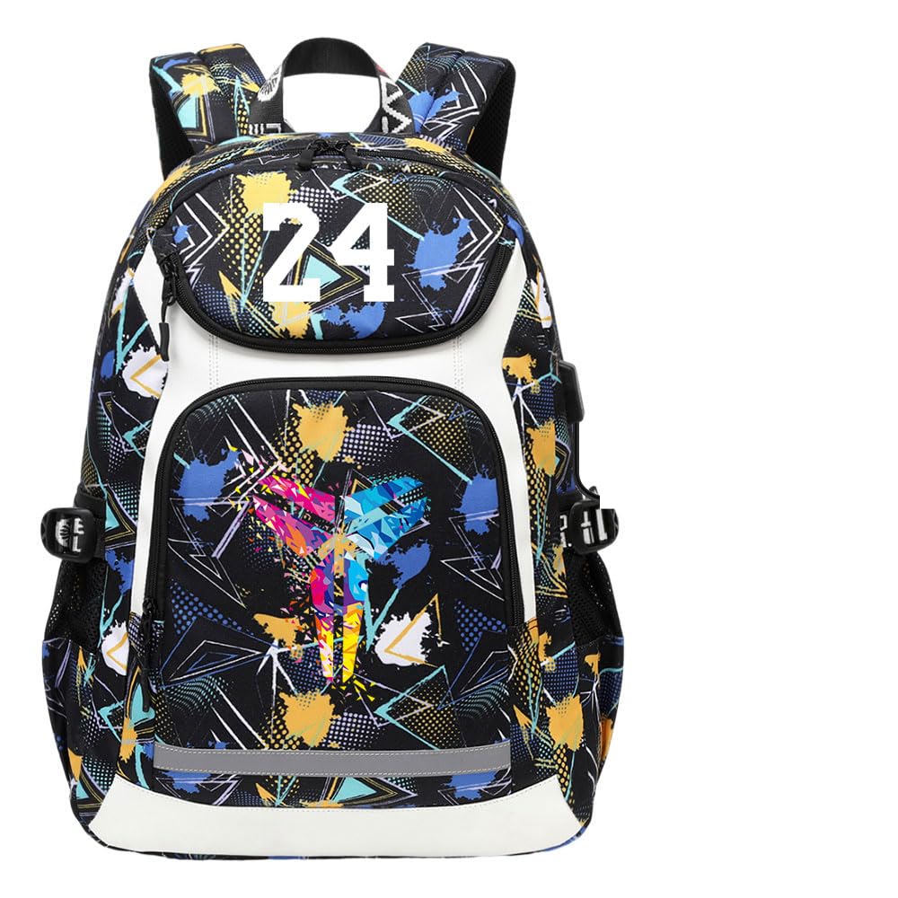 Sac à dos classique noir mamba kobes léger et décontracté - 8