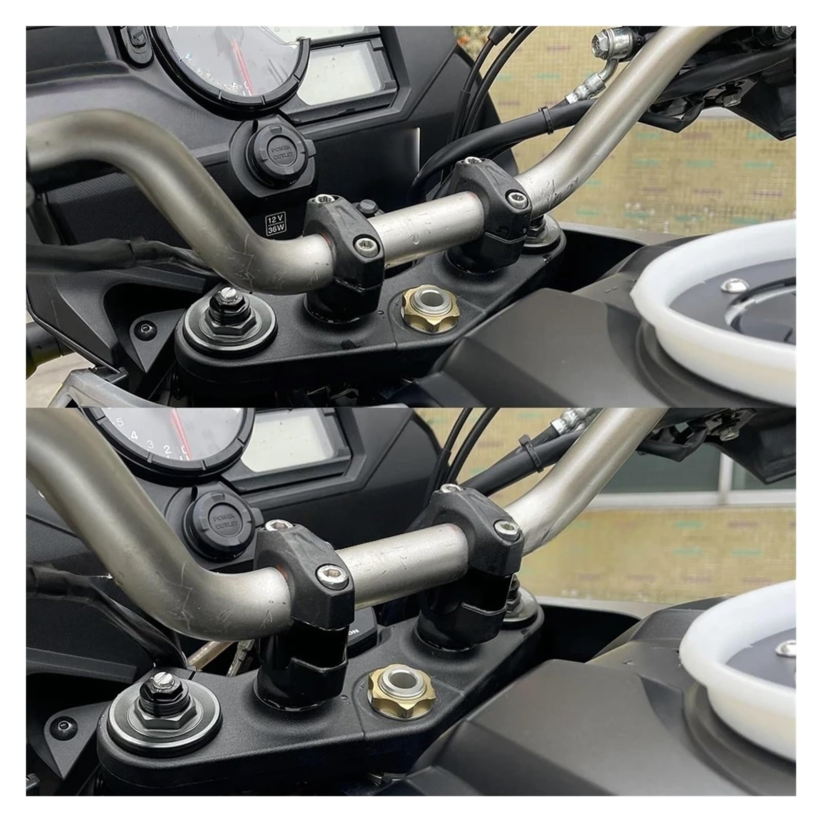 Riser per manubrio moto Riser manubrio da 20 mm per MT450 800MT per CF MOTO 450 800 MT MT-X 2021-2024 2025 800MT-X 450MT Blocco di rialzo per montaggio su barra da 28 mm