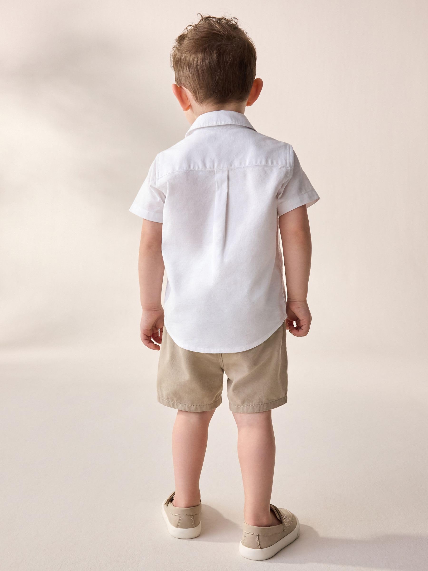 NEXT Jungen Standard Kurzärmeliges Oxford-Hemd 62-122