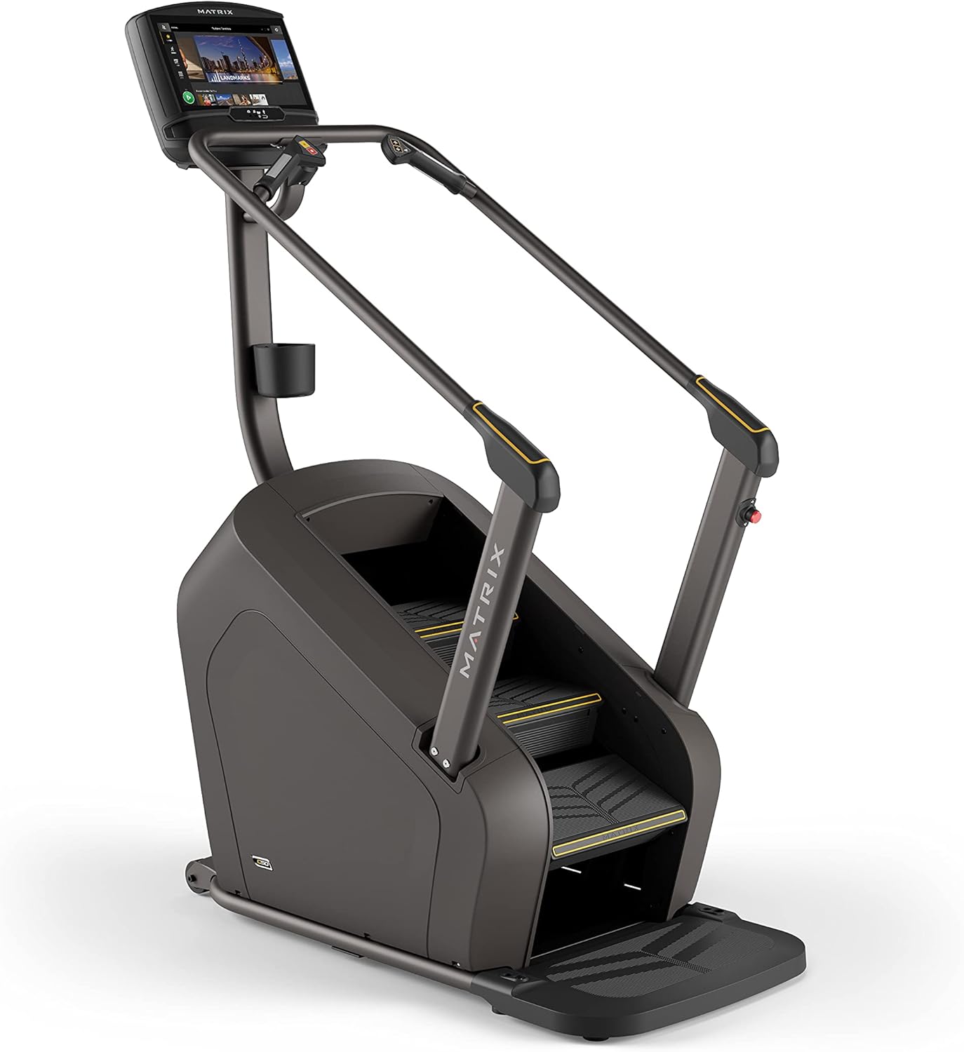 Matrix Fitness C50 ClimbMill, Low Impact Stair Machine | High Calorie Burn, Low Impact Workout, Cardio Endurance | Low Ceiling Design, Powerful Exact Force Induction Brake