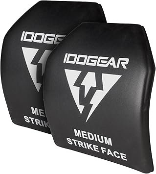 IDOGEAR Tactical EVA Foam Plate High Elasticity Soft Shock Plate for Vest Inner Liner Black 2pcs in Medium Size 10x12