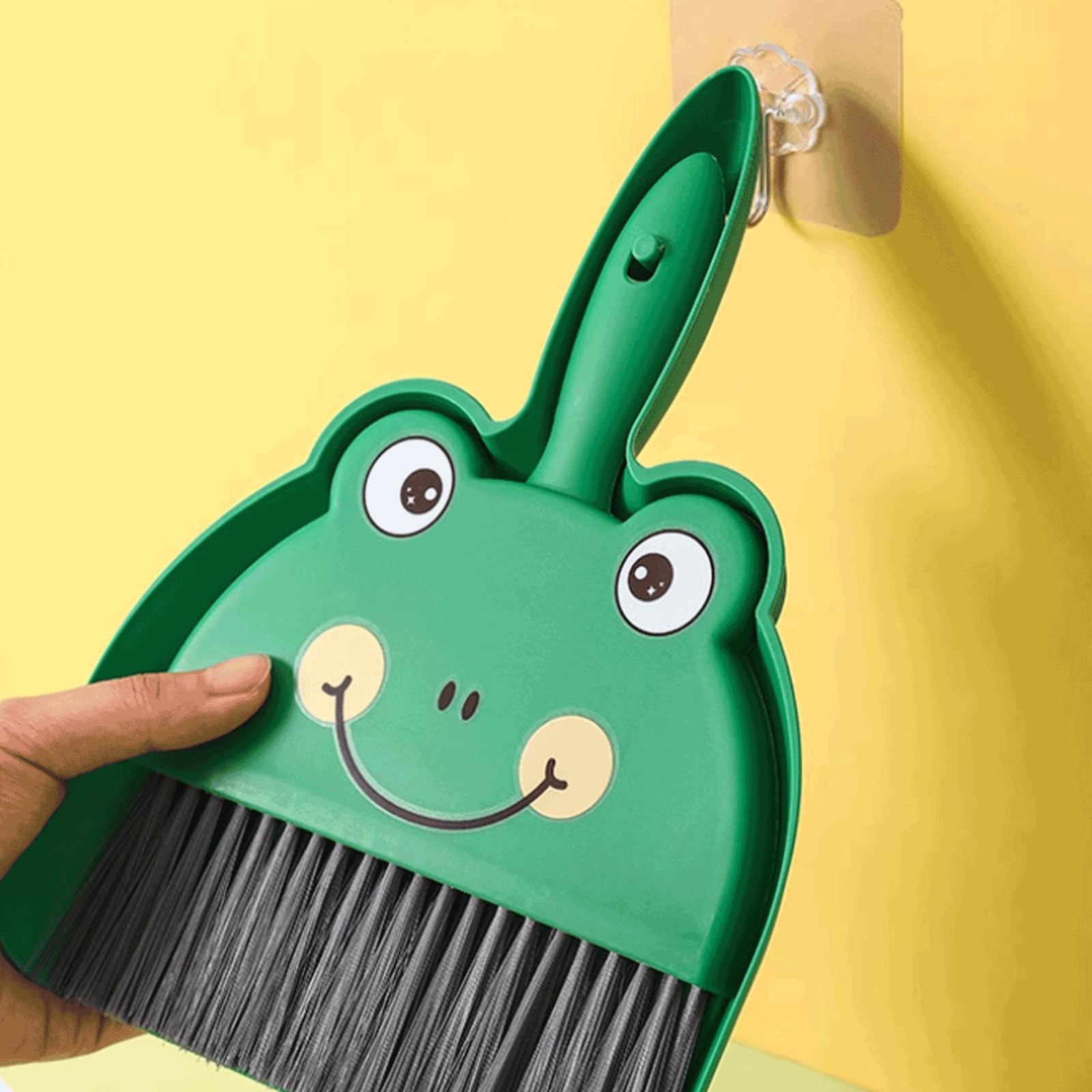 Set Combinato di plastica Piccola Scopa e Paletta Mini Scopa da Tavolo e Scopa per Paletta con Paletta a Scatto