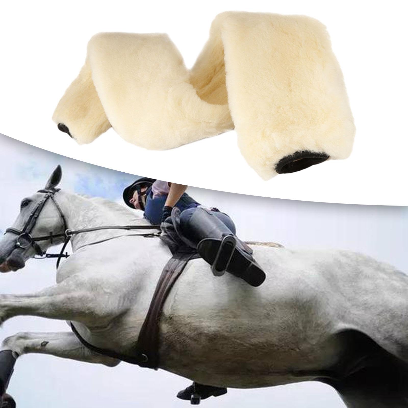 perfk Funda Protectora para cincha de Caballo, Funda Acolchada para cincha, Accesorio Suave, Equipo de protección, Protector de cincha para Entrenamiento