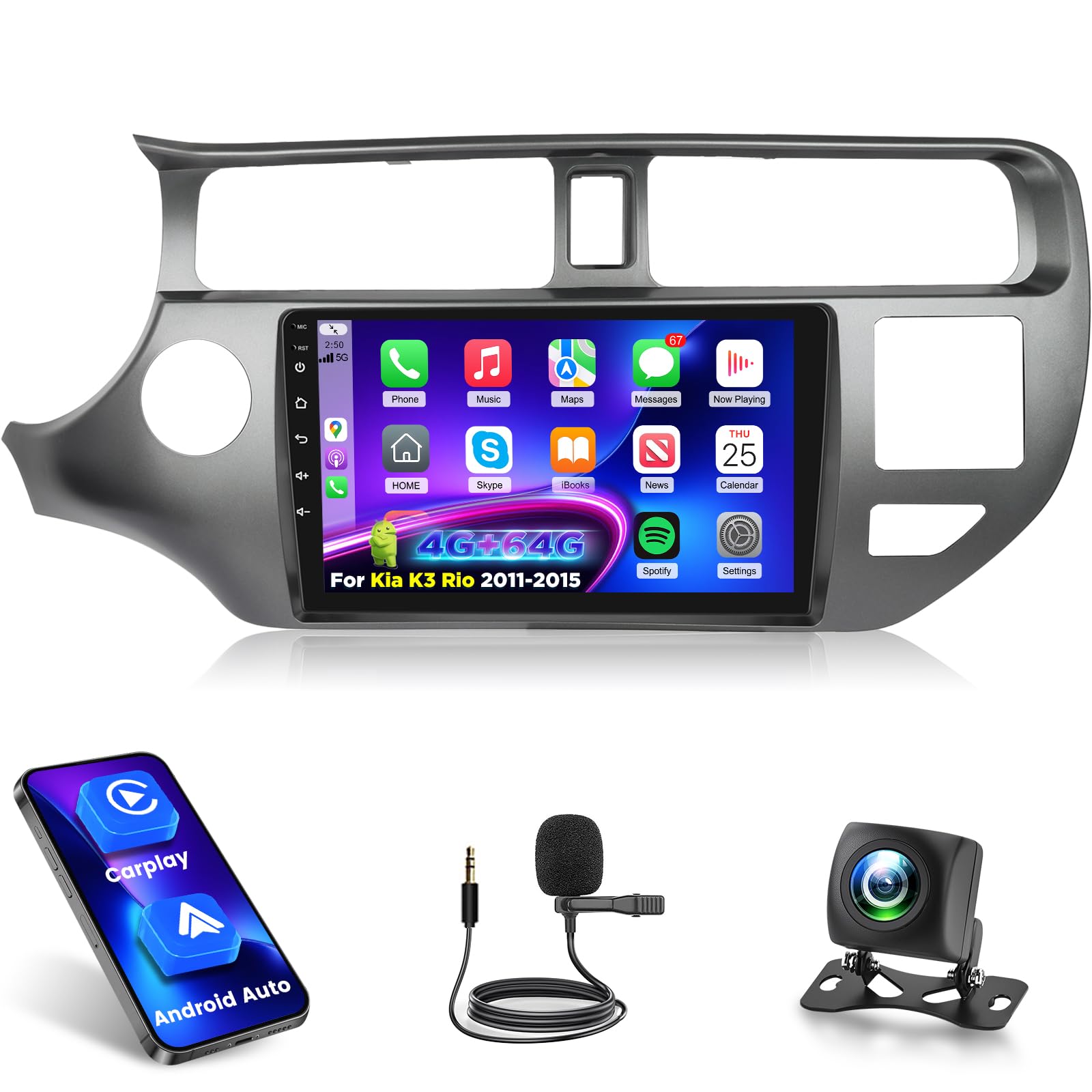 Autoradio Android Kia K3 Rio pour remplacer un vieux poste par le GPS - 7