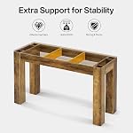 Tribesigns 63" Rectangular Dining Table, Rustic Wooden Kitchen Table with 4 Sturdy Legs, Farmhouse Dining Room Furniture for Family Meals, Apartment, or Small Space (Brown)