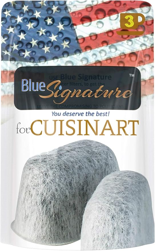Blue Signature Charcoal Coffee Filters for CUISINART coffee
