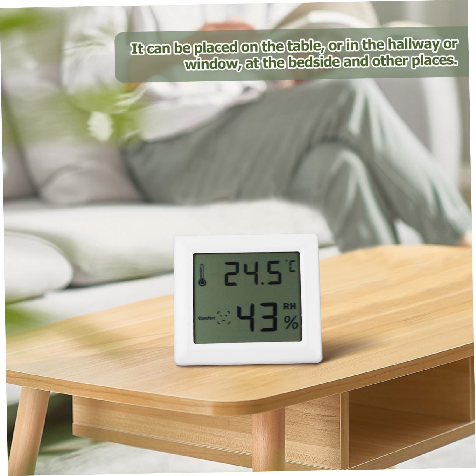 ibasenice 2 Ensembles Hygromètre Humidité Thermomètres Hygrometre Interieur Thermomètre Intérieur D'intérieur Pour La Maison Domestique 2 Pièces * 2