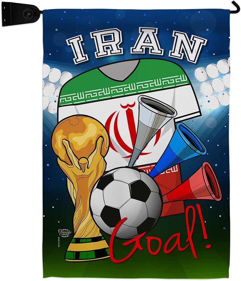 FIFA World Cup Iranian Flags Home Decor Banner Room Wall Art Patio Porch Lawn Garden Outdoor Decorations Tapestry Yard Signs Sports Fan Team Qatar Trophy Soccer Game Football Gifts Made in USA