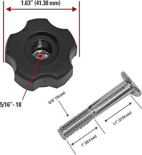 Miniatura 6 de Simpson Cleaning 7107941 - Kit de reparación de perno de sillín y perilla de repuesto para manijas de lavadoras a presión a gas, color negro
