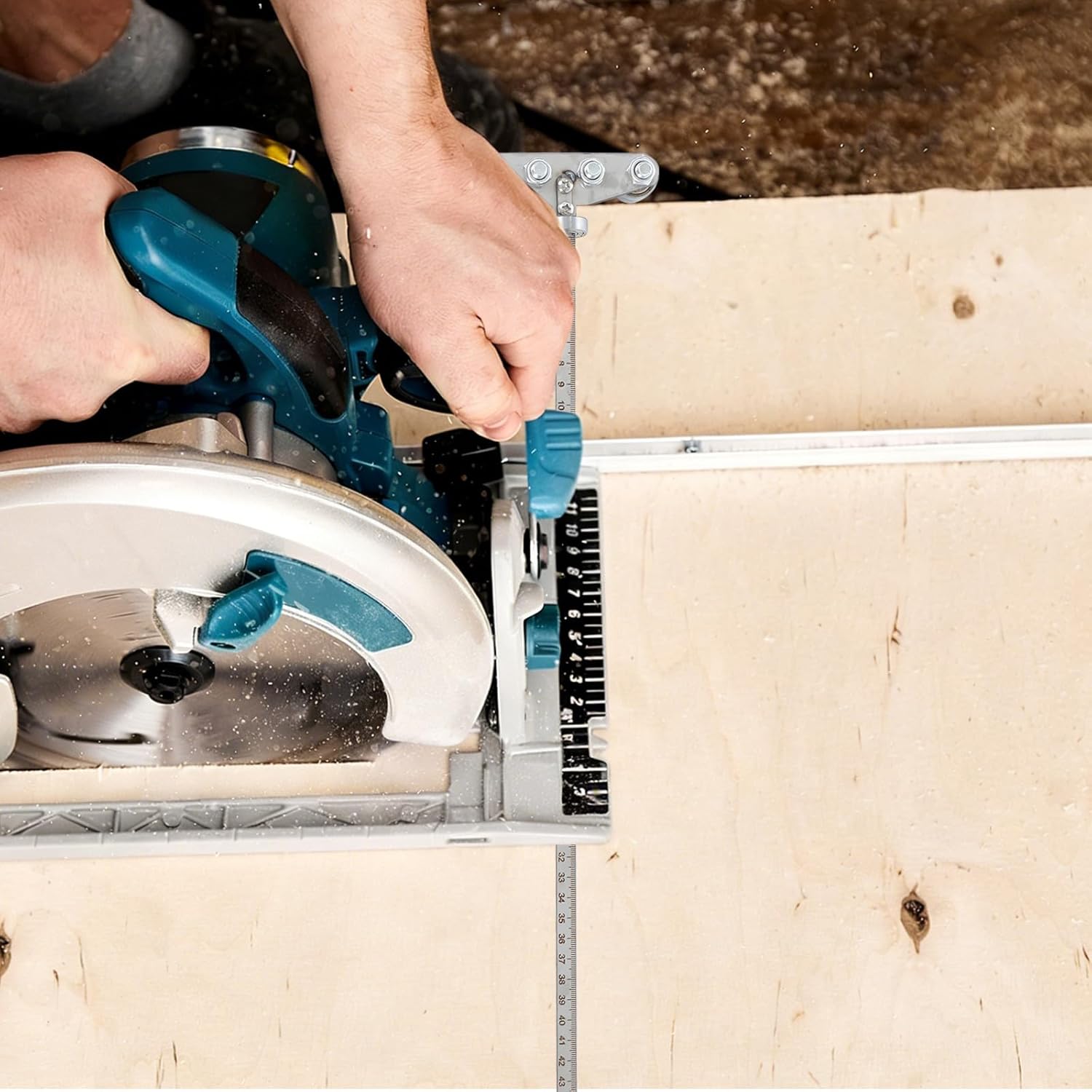 Circular Saw Edge Guide - Stainless Steel Straight Cutting Guide - 21.26x3.74x1.57in Precision Caliper for Precise Measurements Cutting and Milling Tasks