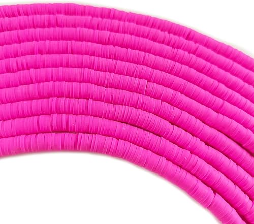 Vista 13 de 3500 cuentas de arcilla plana coloridas de 0.236 pulgadas para bricolaje de polímero redondo hecho a mano para hacer joyas, collares, pulseras, Negro