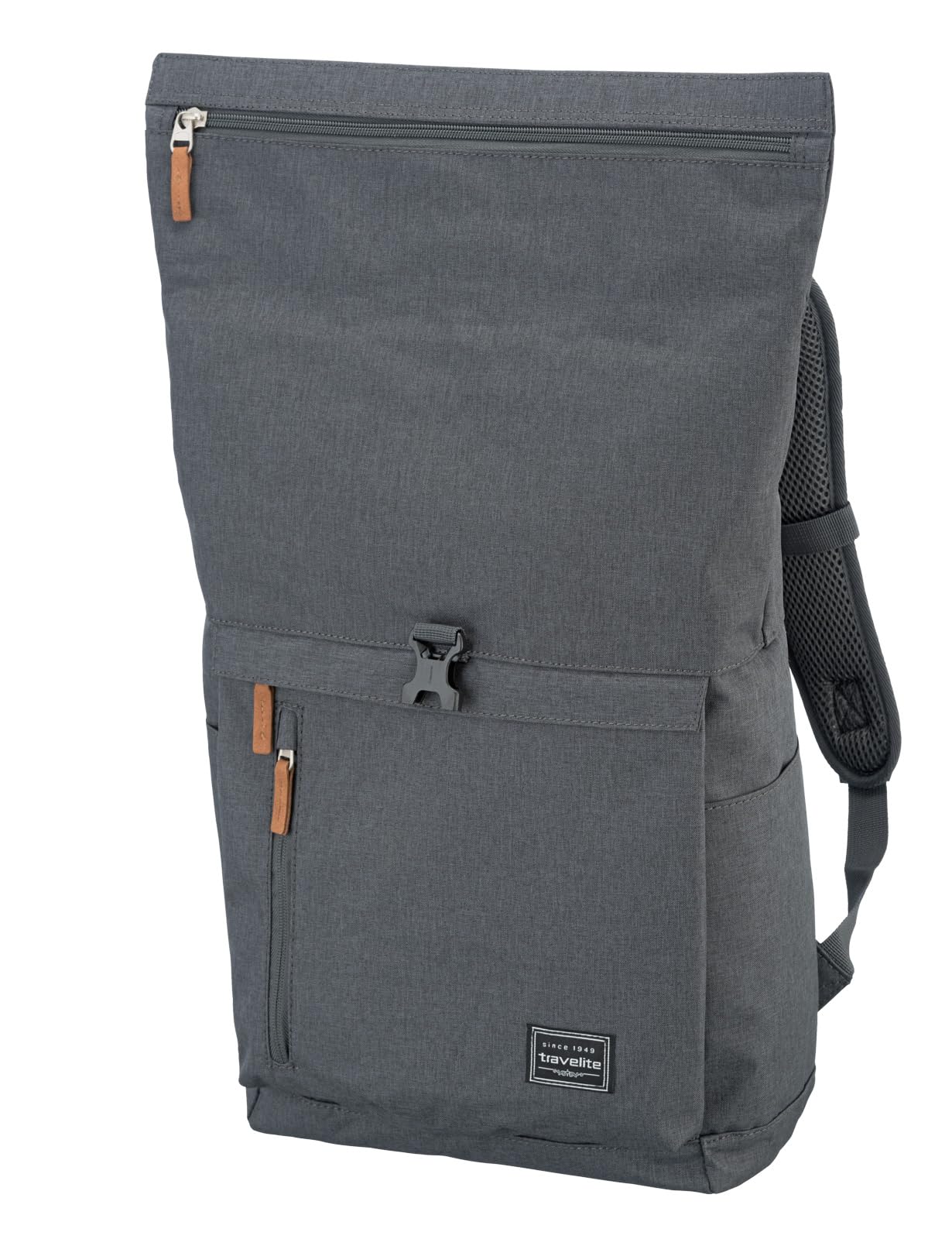 Travelite Basics Plecak Roll-Up, Czarny, 35 l