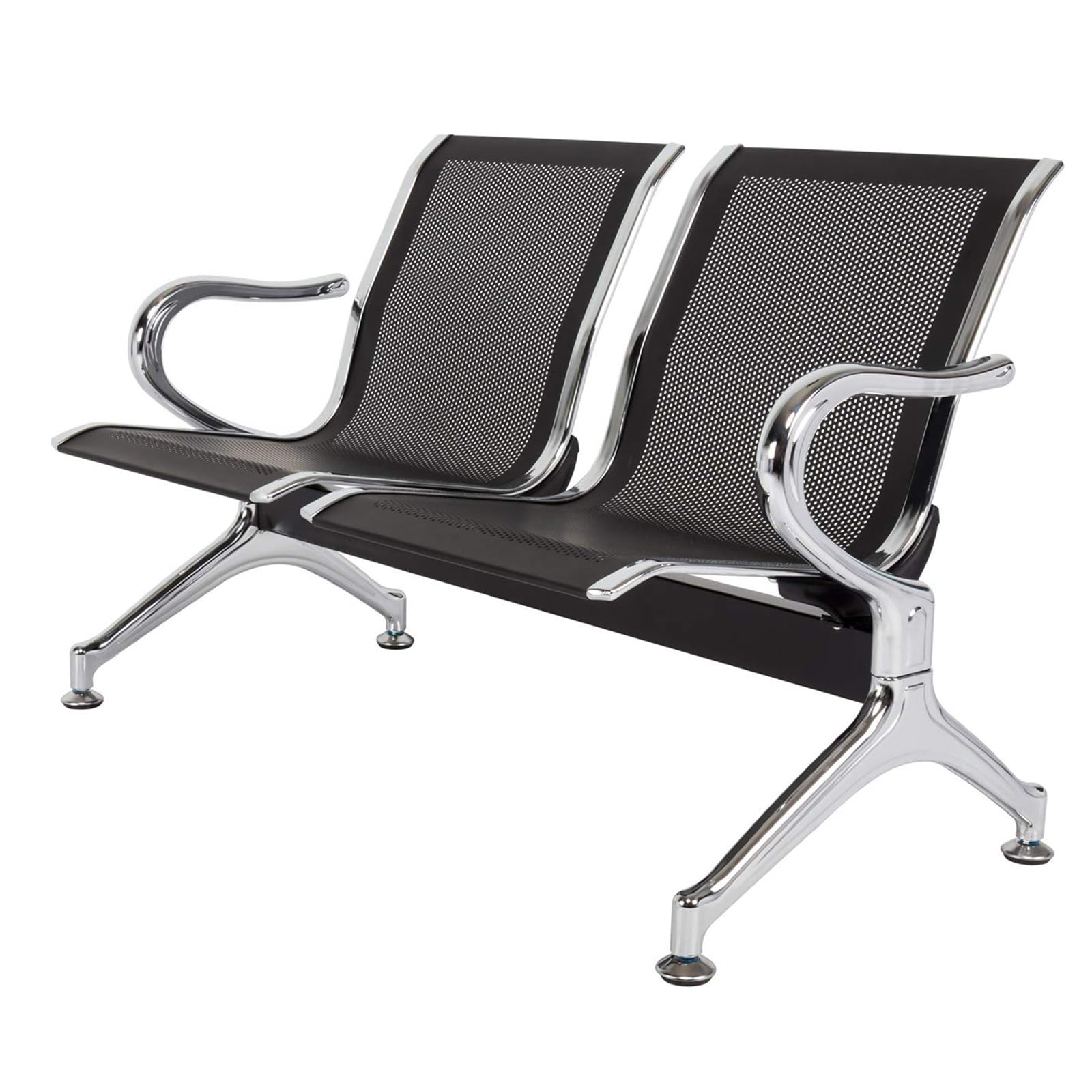 Airport Reception Chairs 2-3 Seat Waiting Room Chairs Office Guest Chairs with Arms Reception Bench Seating for Office Bank