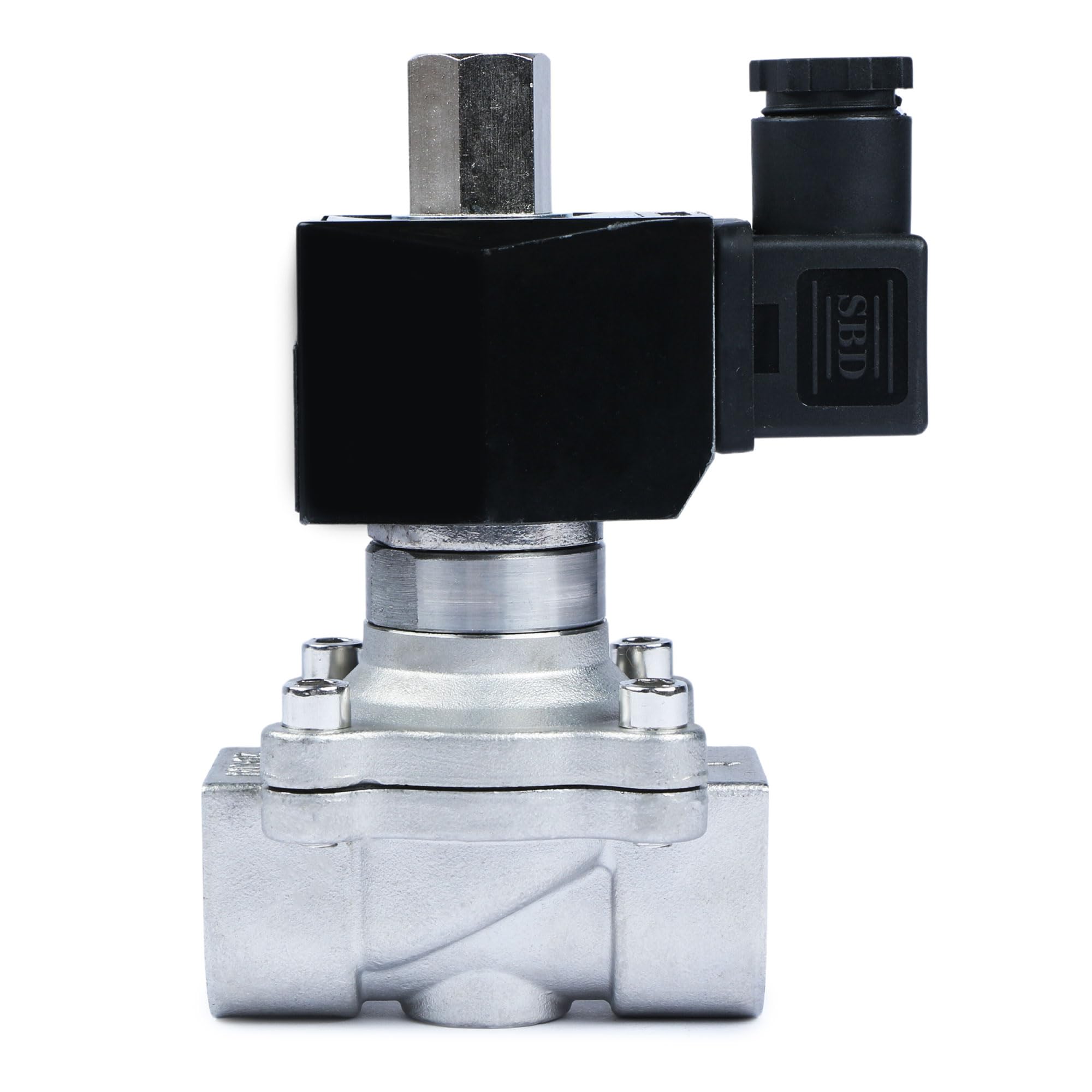 U.S. Solid 3/4" Elektrisch Magnetventil 230V AC Edelstahl stromlos offen VITON Wasser Luft Öl G Gewinde