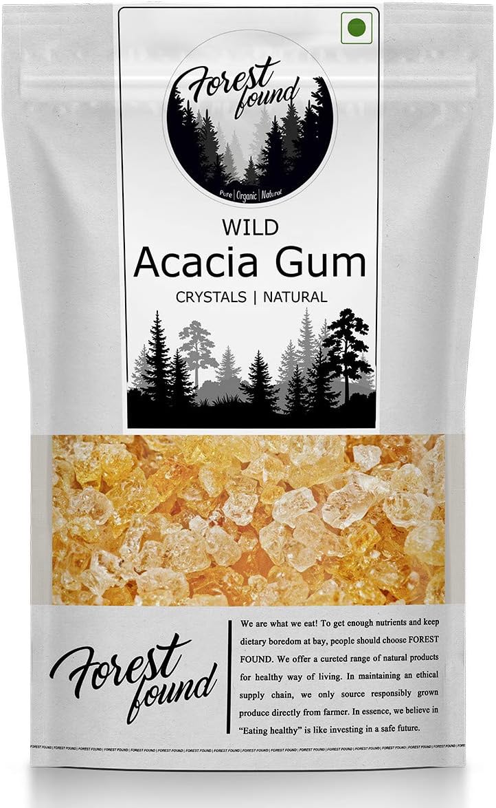 Wild Acacia Edible Gum | Babool Gond for Ladoo | Kikar, Gum Arabic (900 Gram) | 100% Authentic, Food Grade, Pure & Fresh, Sourced from Forest (Not Cultivated)โฆ