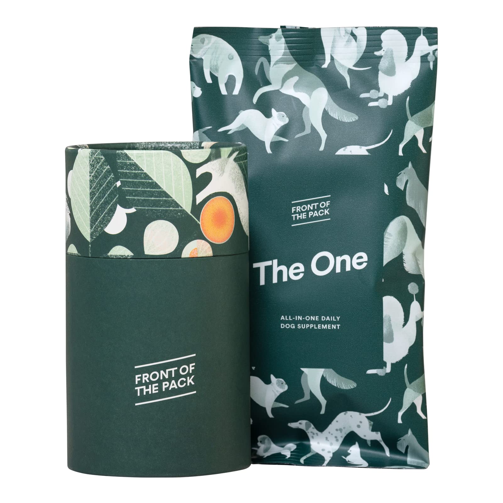 Buy FRONT OF THE PACK The One Dog Food Supplement Powder Provides 8