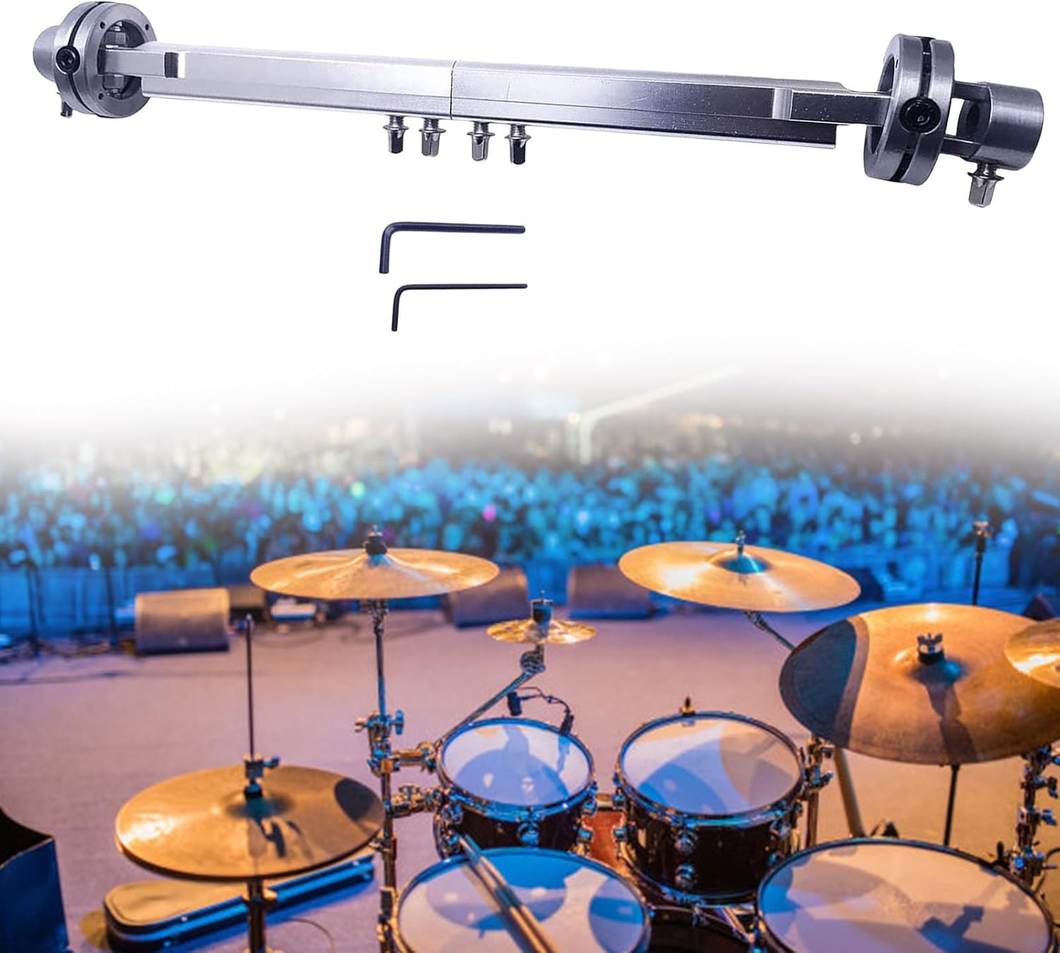 ドラムペダルリンクロッドハンマーコネクティングロッドハードウェアバスドラムペダルリンクロッドダブルステップコネクティングロッド取り付