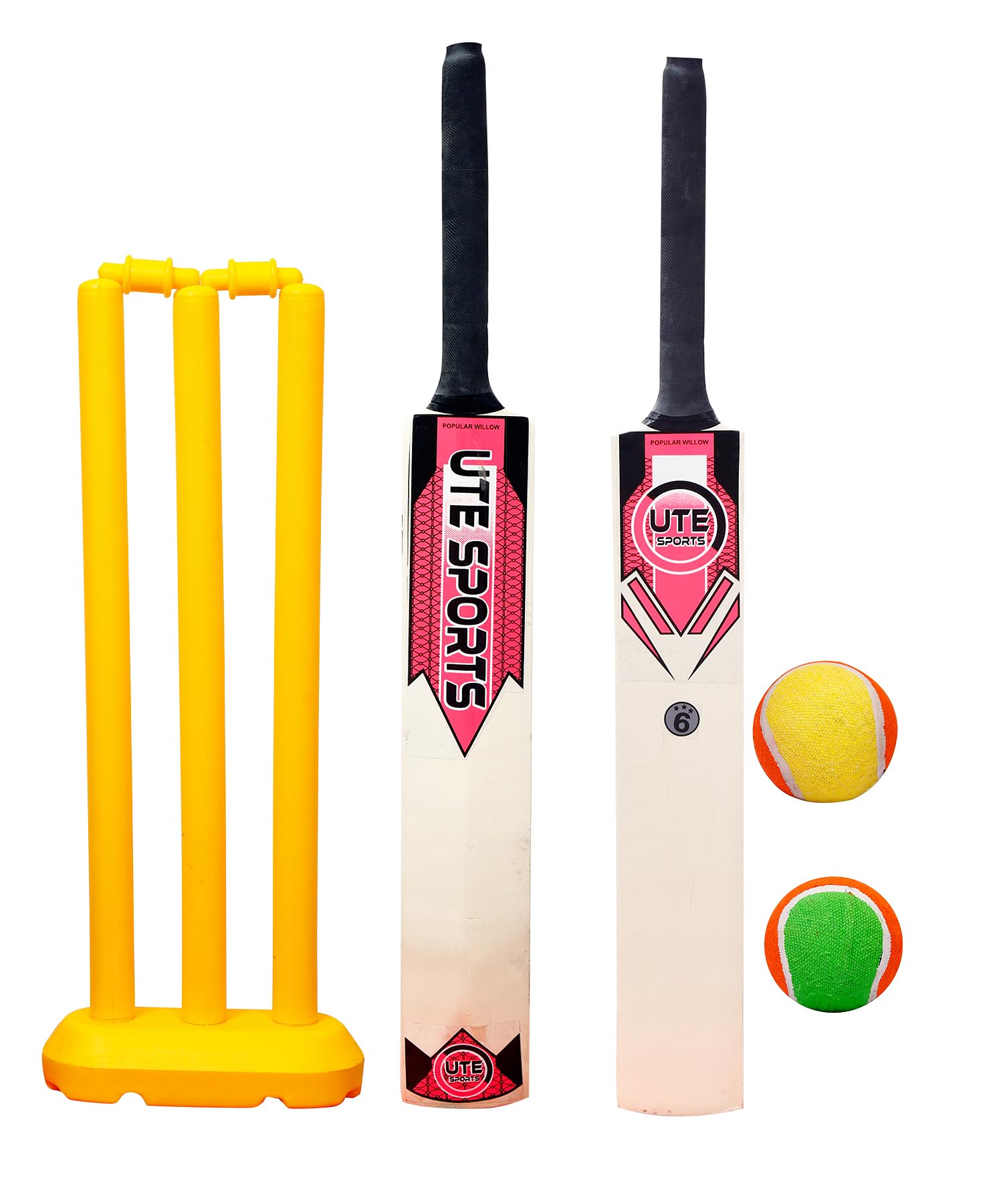 Kids Zone Heavy Grade Strong Wood Cricket Bat with Plastic Wicket Set & 2 Tennis Ball for Kids (Size 4, Age 6-10 Year Old Kids) (B0C8DVZWT6) Amazon Price History, Amazon Price Tracker