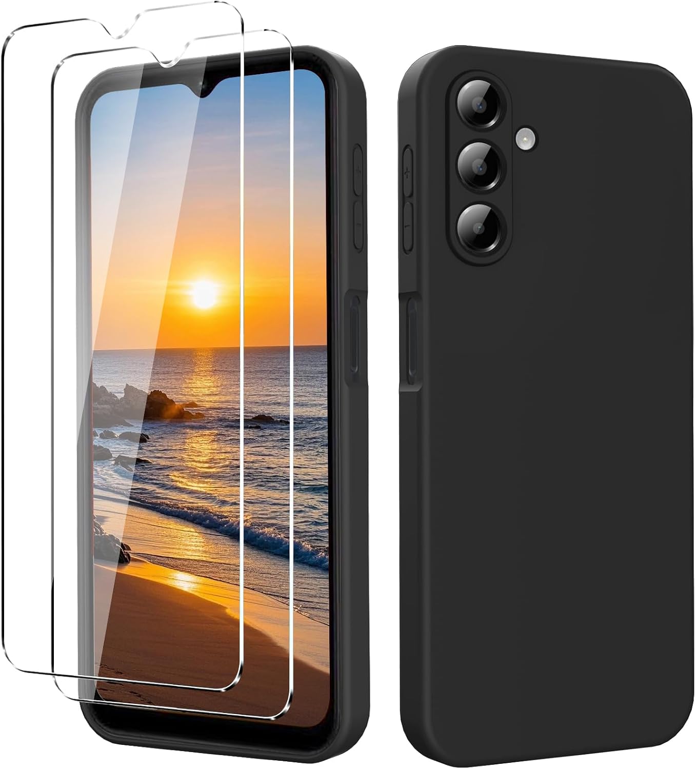 YXKJ Coque Pour Samsung Galaxy A16 5G 4G Avec 2 Verre Tremp yxkj-coque-pour-samsung-galaxy-a16-5g-4g-avec-2-verre-tremp