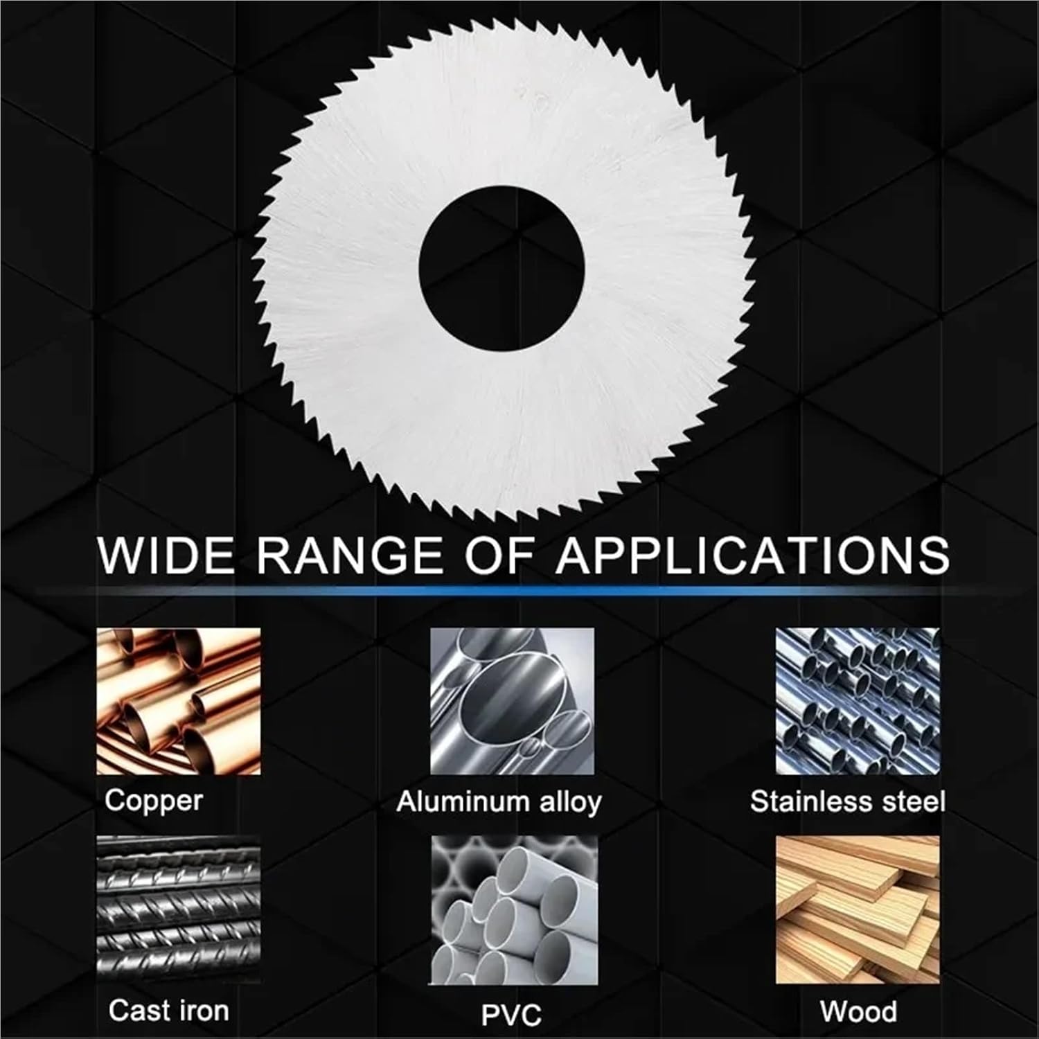 125mm Slitting & Slotting Saw Blade W6542 HSS Steel Circular Cutting Disc Slitting Machine Metal Steel PVC Cutting Tool(125mmx0.8x27x72T)