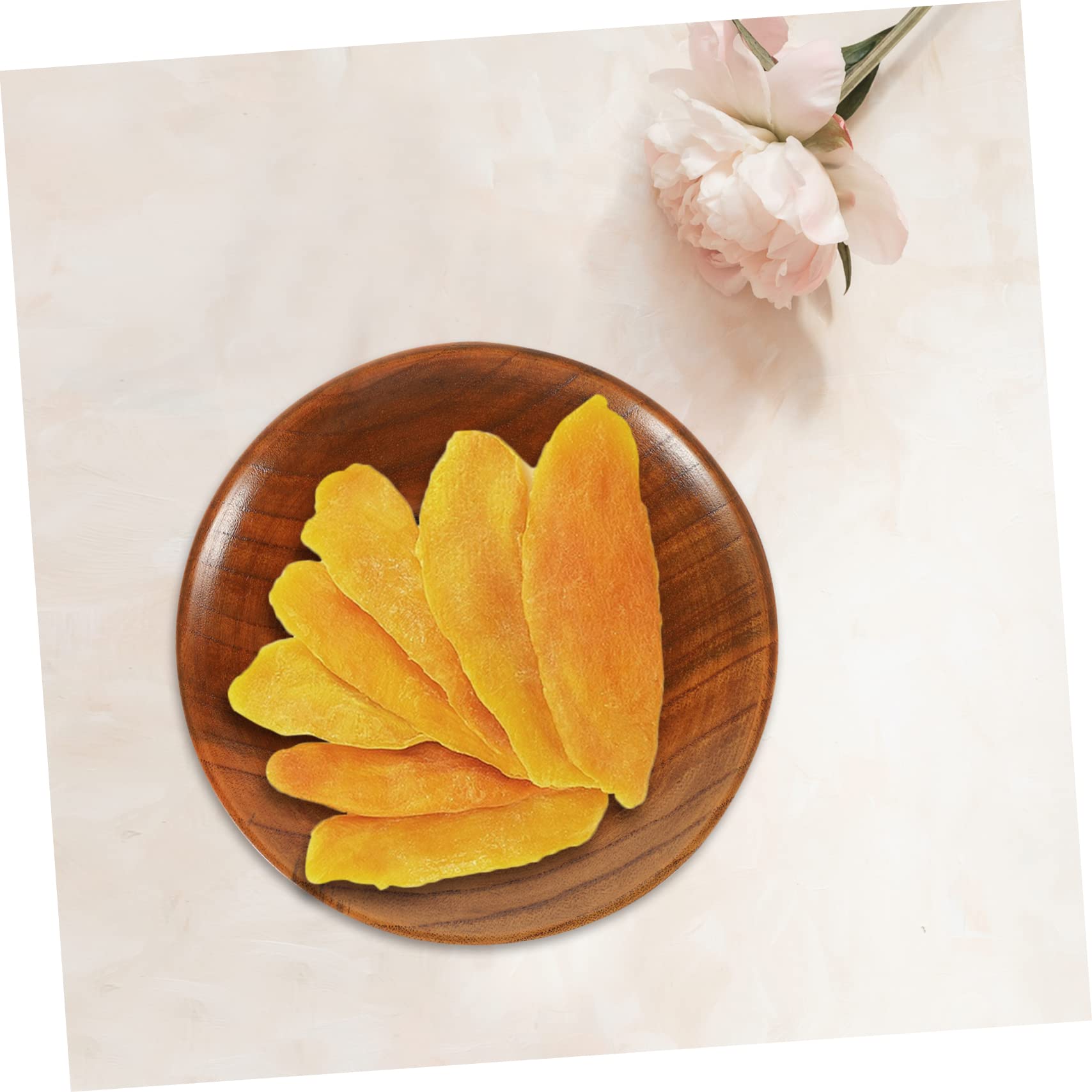 木製円形サービングプレート 木製 プレート Φ22cm[木の皿 木 食器 円形 丸型 フラット お皿