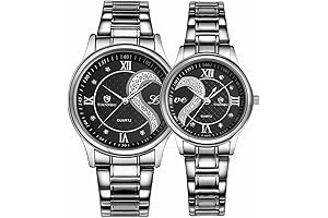 Valentine's Day Romantic Couple's Quartz Analog Wrist Watches Gift Set