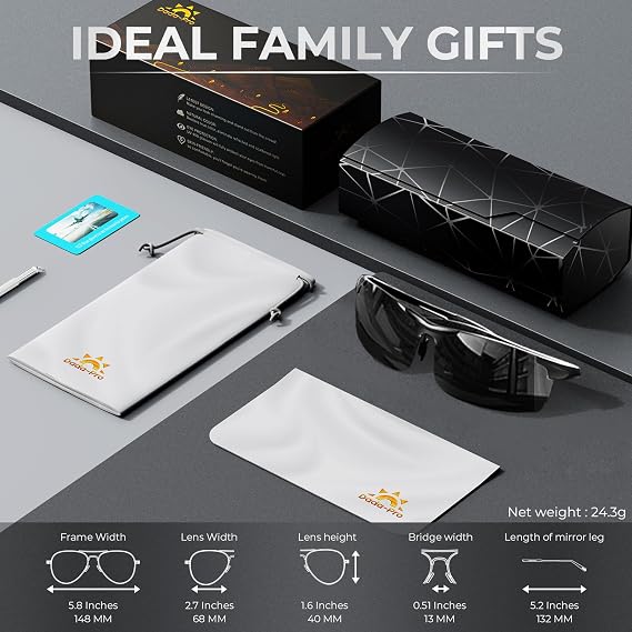 Polarized Sunglasses Men Sport Driving Sun Glasses Ultralight Al-Mg Mirrored Shades UV400 Protection