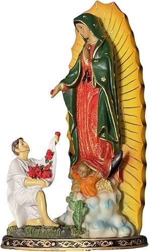 Virgen De Guadalupe y Sandiego Estatua 12''