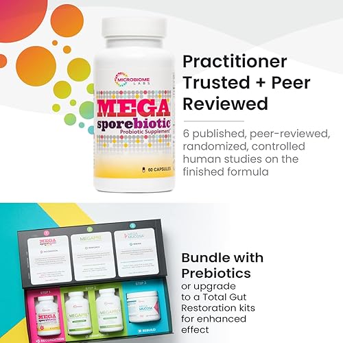Miniatura 6 de ONFIPOK Micro-biome Labs - Probióticos a base de esporas, 60 cápsulas, suplemento probiótico diario para hombres y mujeres, ayuda a mantener una