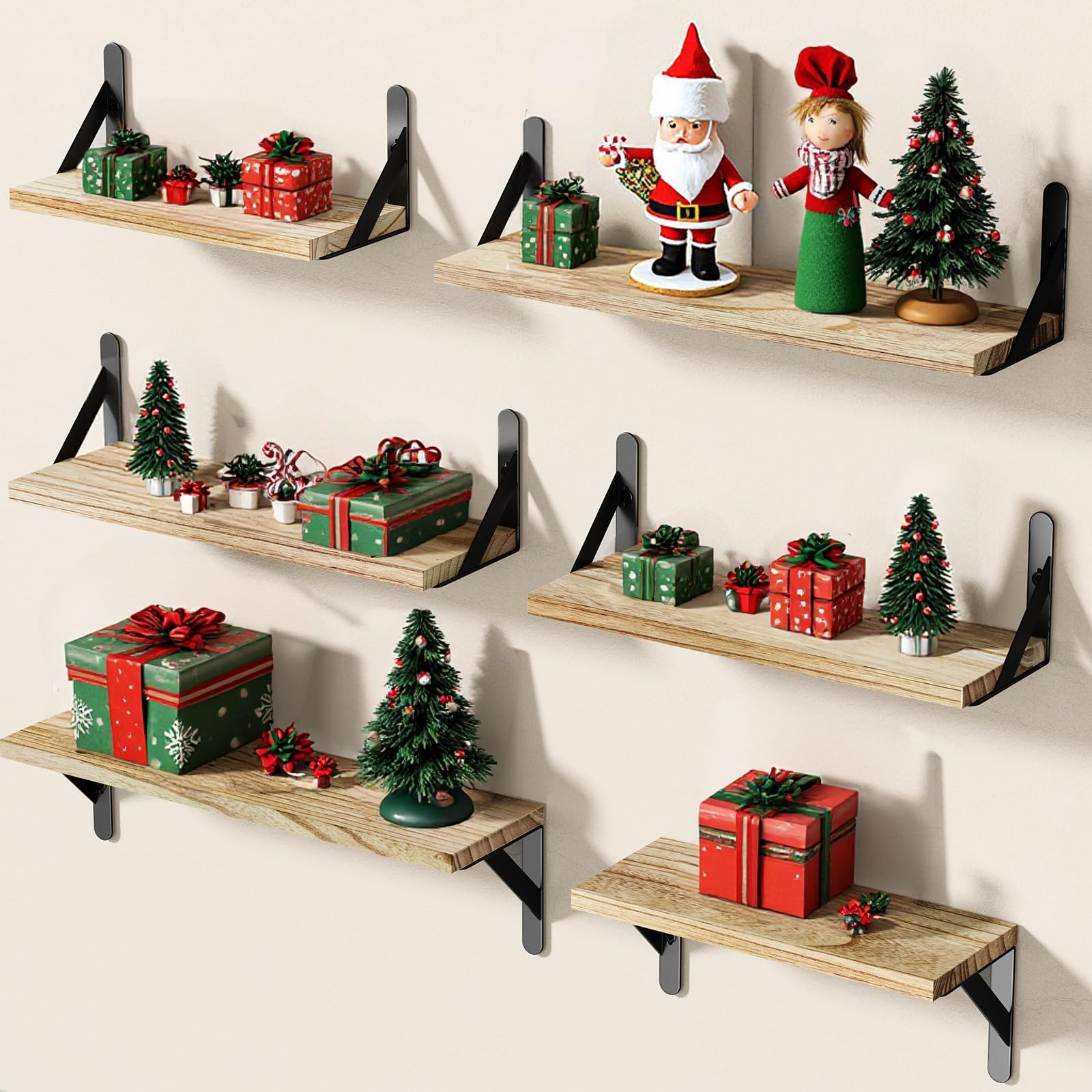 Huge 50% Off on AMADA Wooden Wall Shelves!