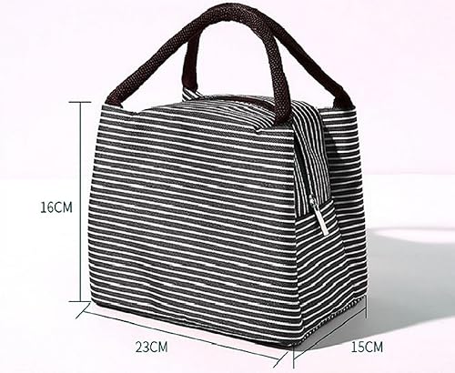 Miniatura 7 de Lonchera para mujer, lonchera para adultos, mujeres y hombres, pequeñas a prueba de fugas (negra)