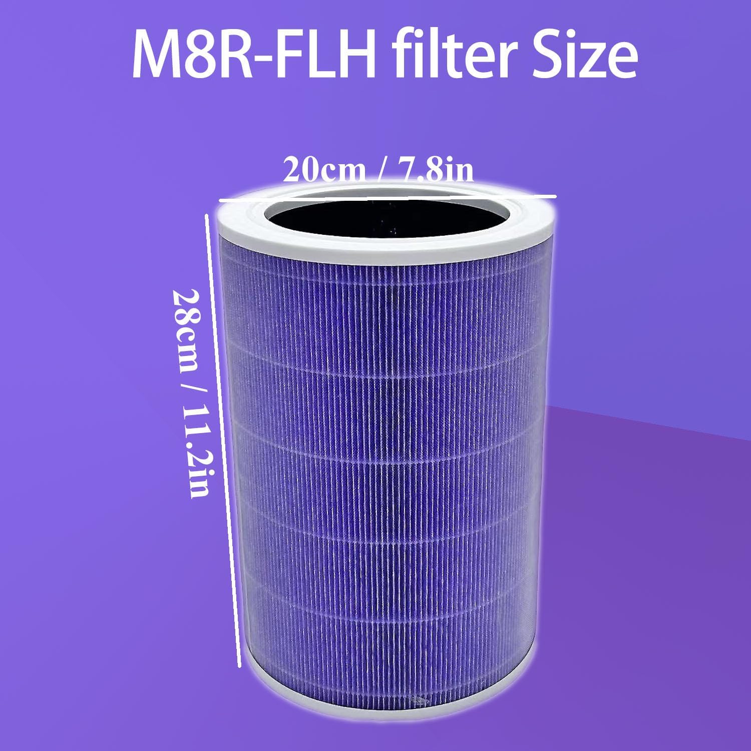 Replacement True H13 Filter for XIAOMI Filter 3H, Fits for Xiaomi Mi Air Purifier 3C 3H 3, 2C 2H 2S, Pro, Part Number # M8R-FLH,H13 High-efficiency Activated carbon Air Clean Dust (MI 3C) - Image 4