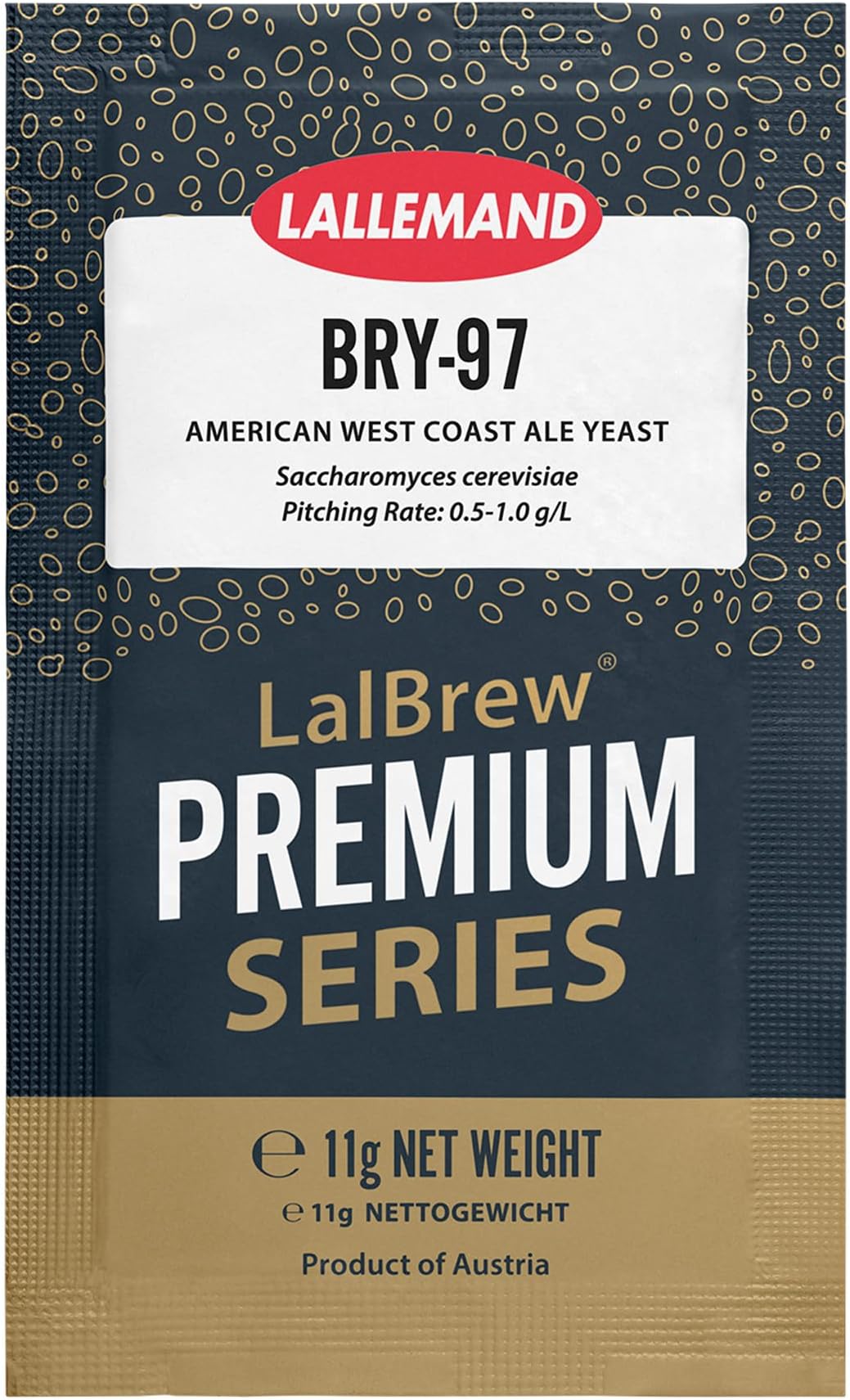 LalBrew Premium Series American West Coast Ale Yeast BRY-97 For Home Brewing 11g