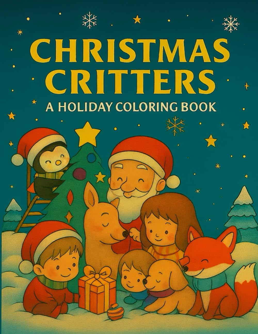 Christmas Critters Coloring Book: Festive Animals for Holiday Fun