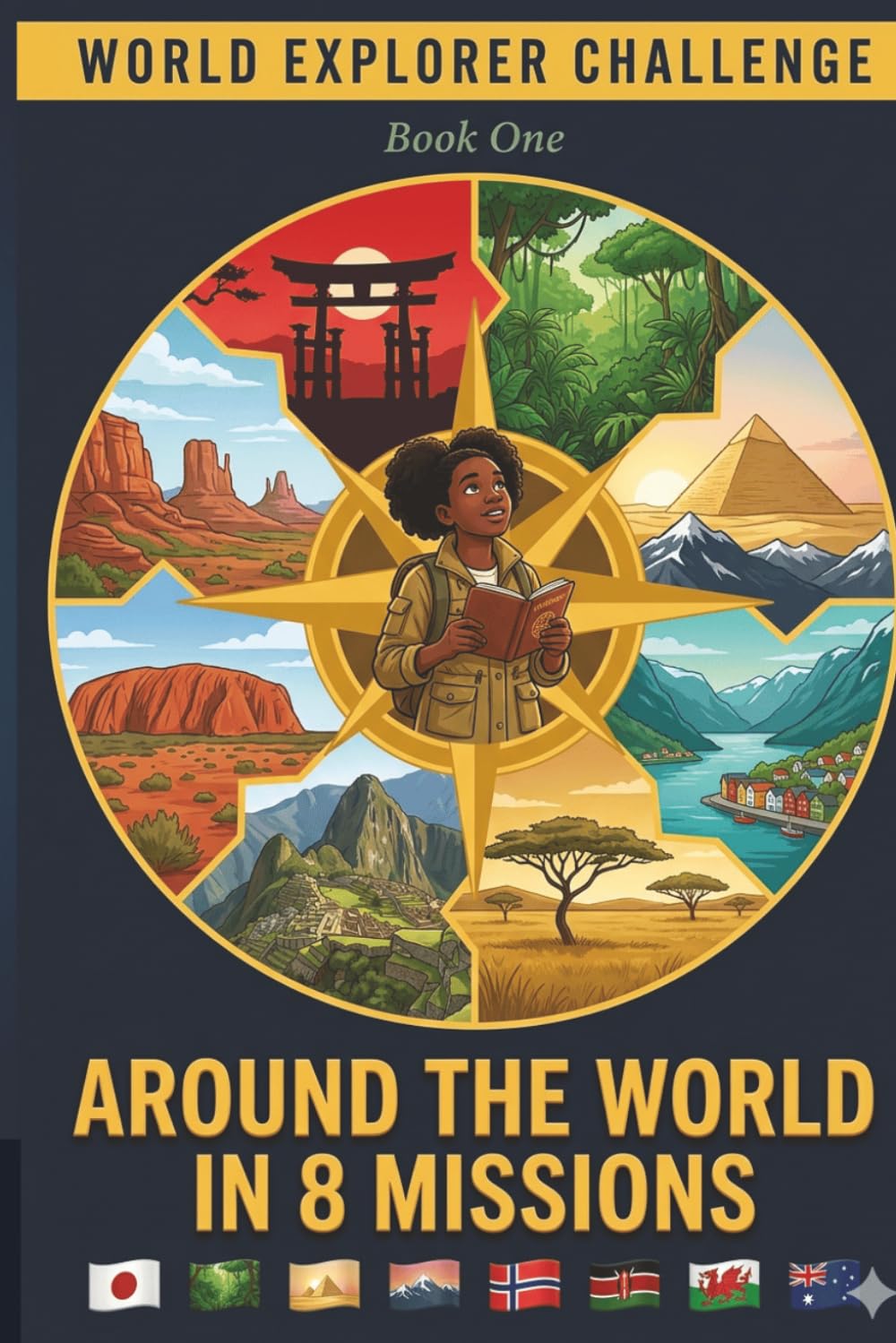 World Explorer Challenge Around the World in 8 Missions: An Interactive Geography Adventure Story for Kids Ages 6–12 | Unlock Every Chapter by ... Egypt, India, Norway, Kenya, Peru & Australia