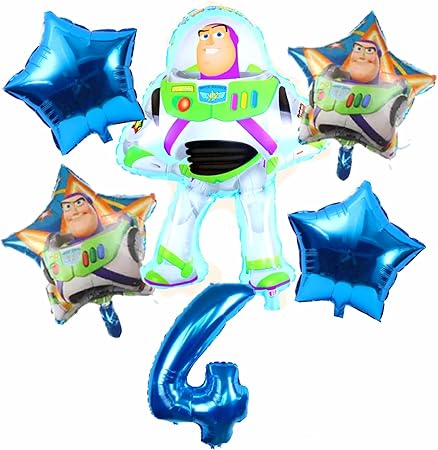 Amazon トイ ストーリー バルーン 4歳お誕生日 6点セット バズ ライトイヤー お祝い キャラクター パーティー 風船 バルーン おもちゃ Amazon トイ ストーリー バルーン 4歳お誕生日 6点セット バズ ライトイヤー お祝い キャラクター パーティー 風船 バルーン おもちゃ