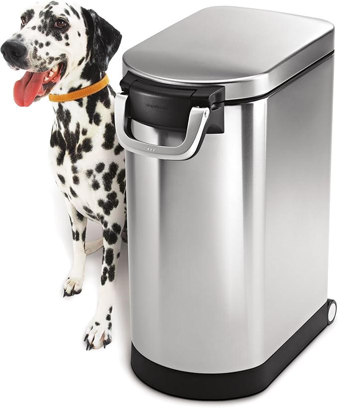 simplehuman CW1886 30L 15KG Large Pet Dog Dry Food Storage Container