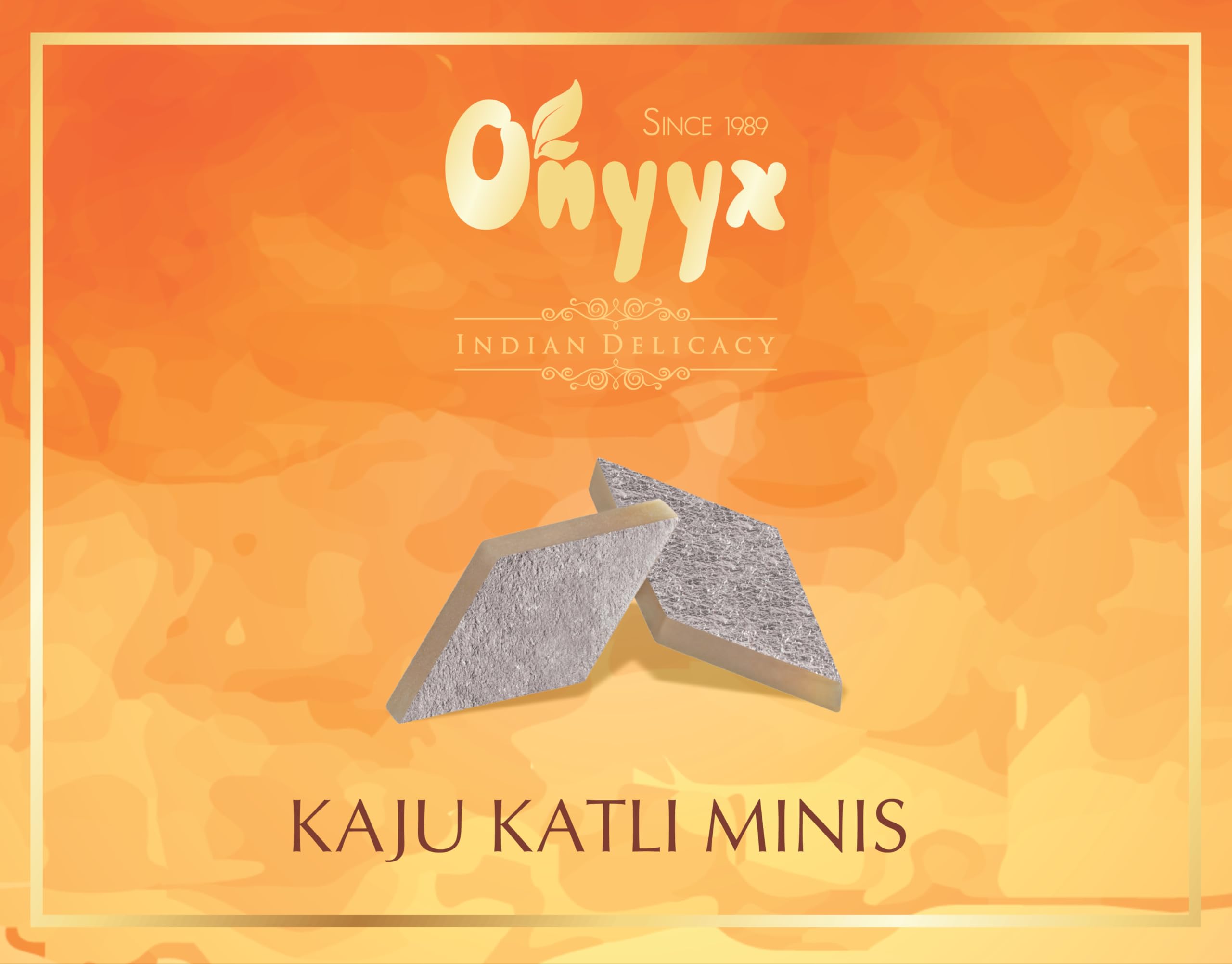 Onyyx Kaju Katli Minis- Kaju Barfi Burfi -225g