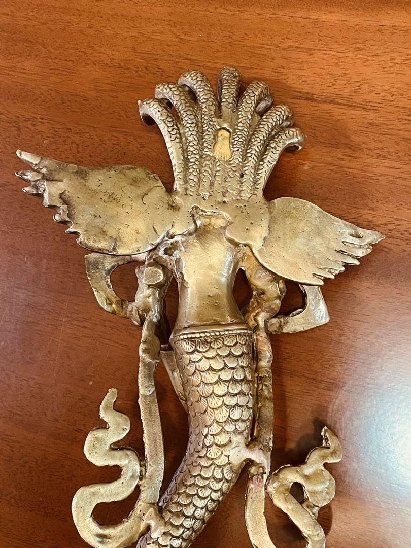 新品 送料無料 壁掛け 最も安い アジアン ナーガ 蛇神 龍神 約34.5㌢⑤
