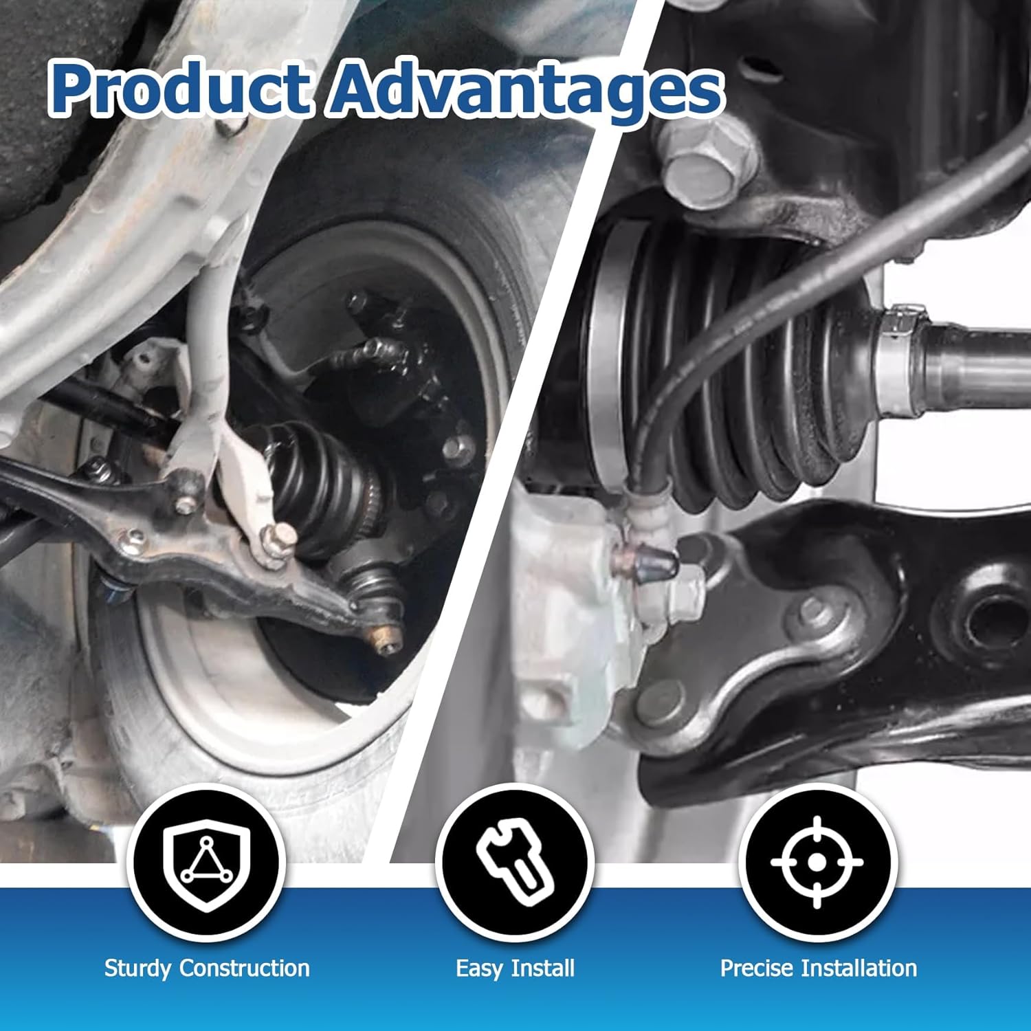 WFLNHB 12PCS Front Suspension Kit Control Arms Replacement for Buick Enclave 2007-2017